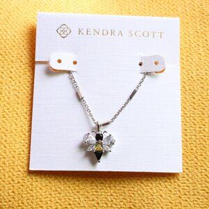 Kendra Scott Silver Crystal Pendant Necklace - Bee